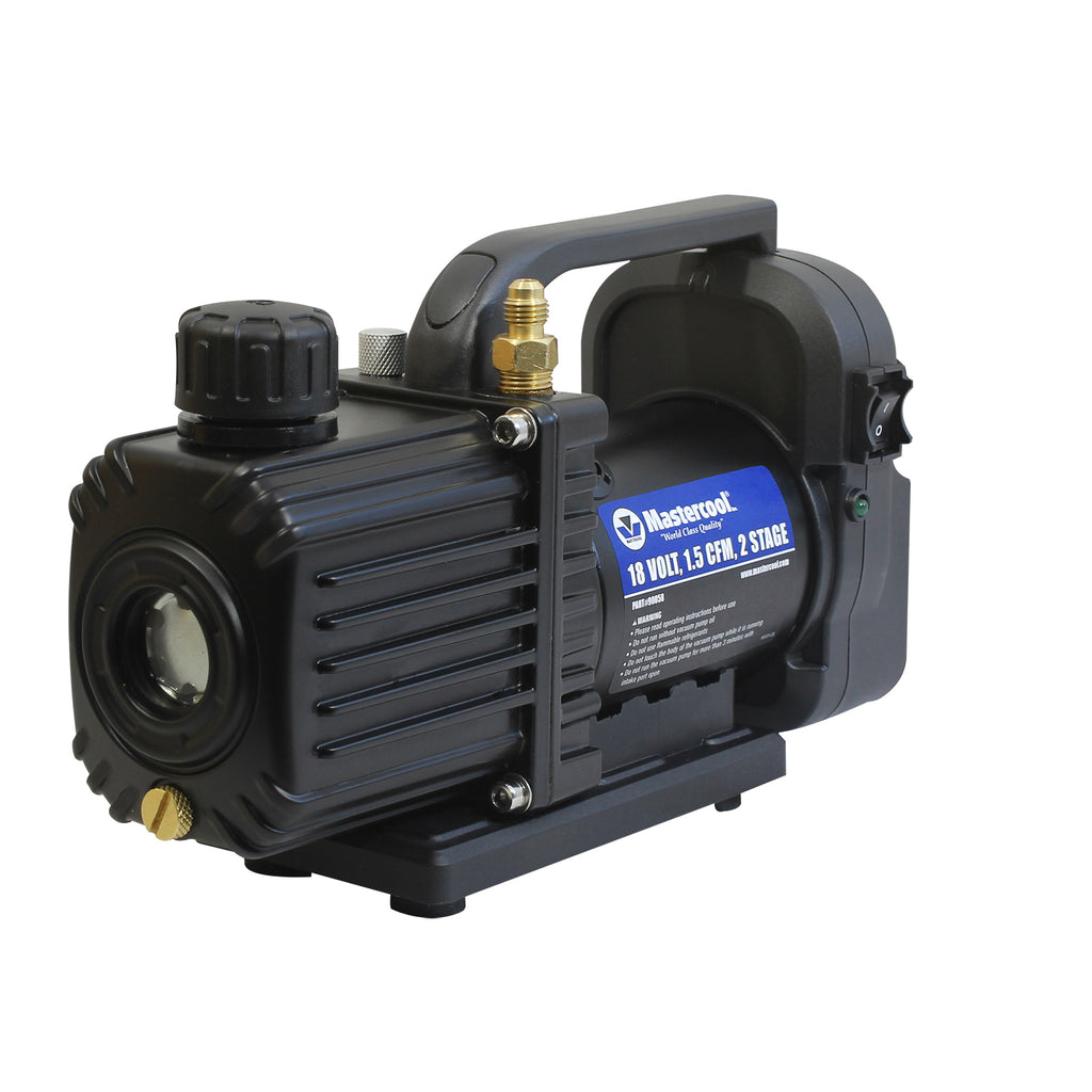 Mastercool 18V Cordless 1.5 CFM 2-Stage Vacuum Pump 90058-A